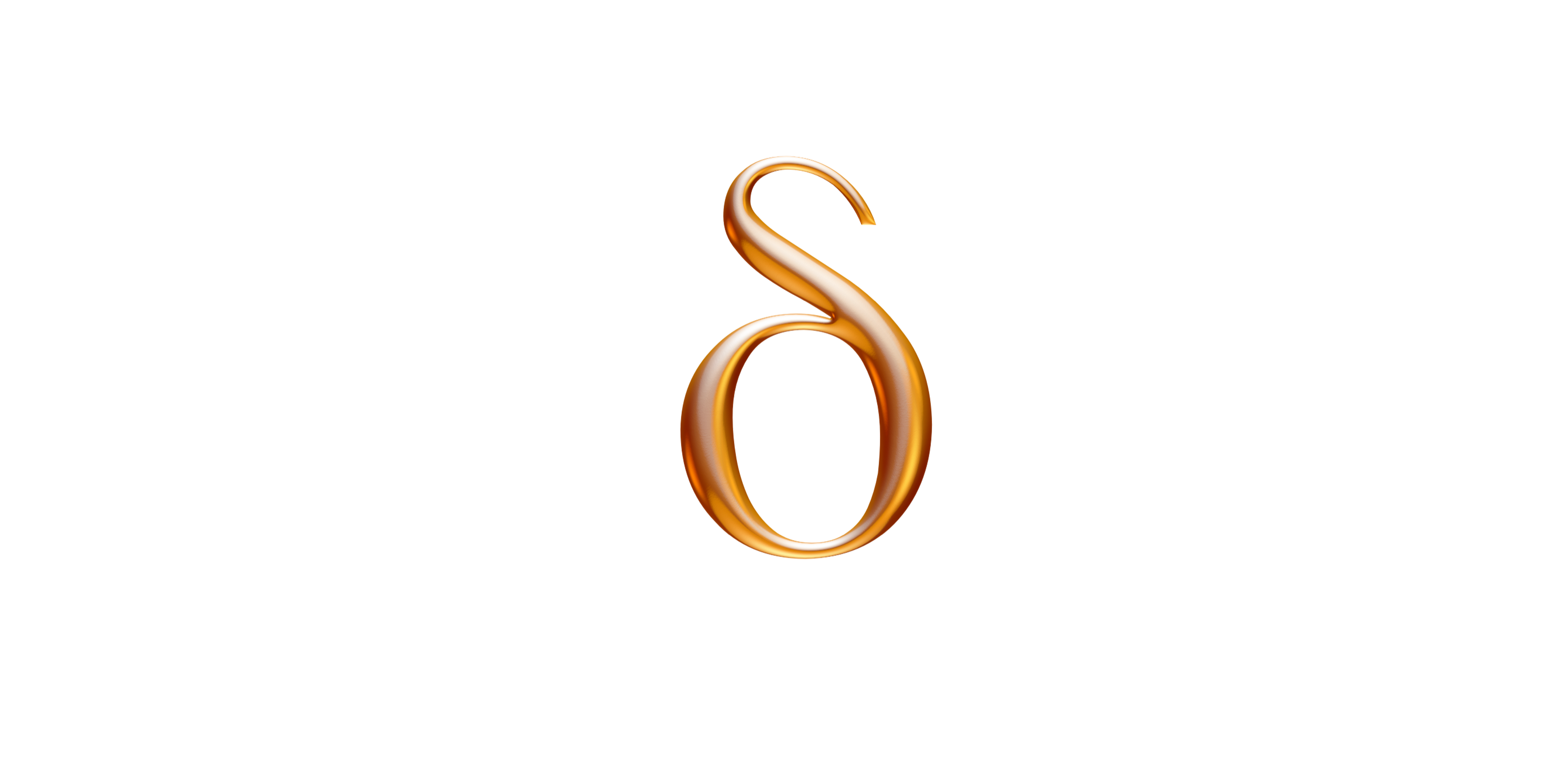 Shiny, gold Greek letter Delta on a dark grey background, symbolising the slow, restorative Delta brainwave frequency associated with deep sleep, healing, and subconscious processing