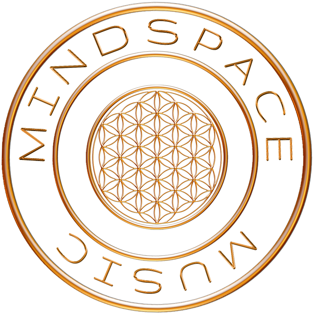 Gold flower of life icon for Mindspace Music