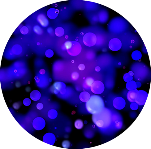 Deep violet sphere with an intense, high-energy texture representing Violet Noise, symbolising concentrated high-frequency tones for sound therapy