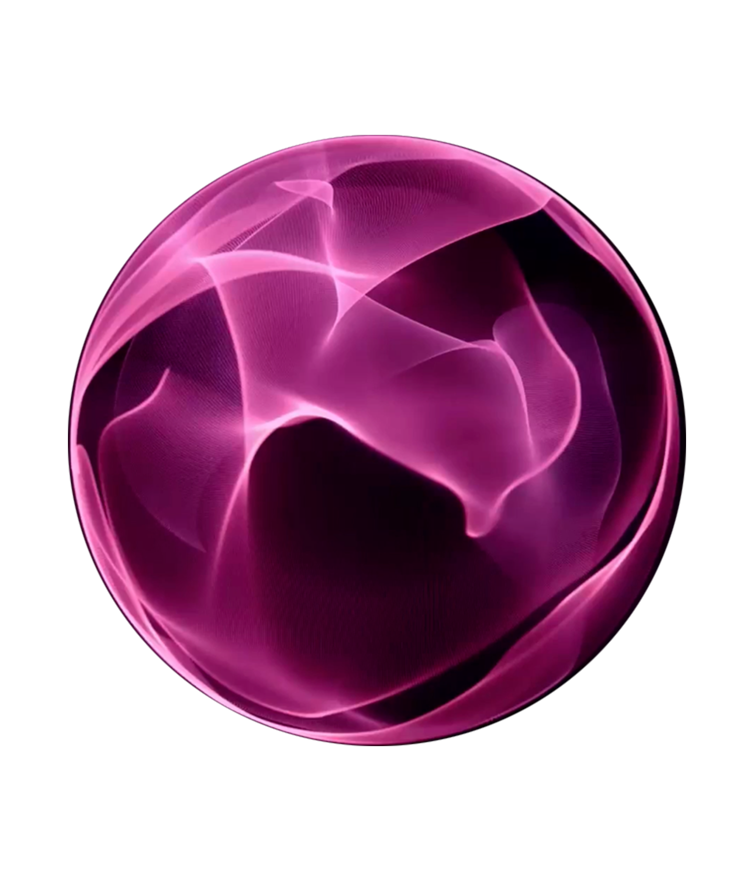 Vibrant magenta spherical waveform representing 14 Hz Delta Binaural Beats, symbolising mental clarity, cognitive processing, and combating daytime fatigue