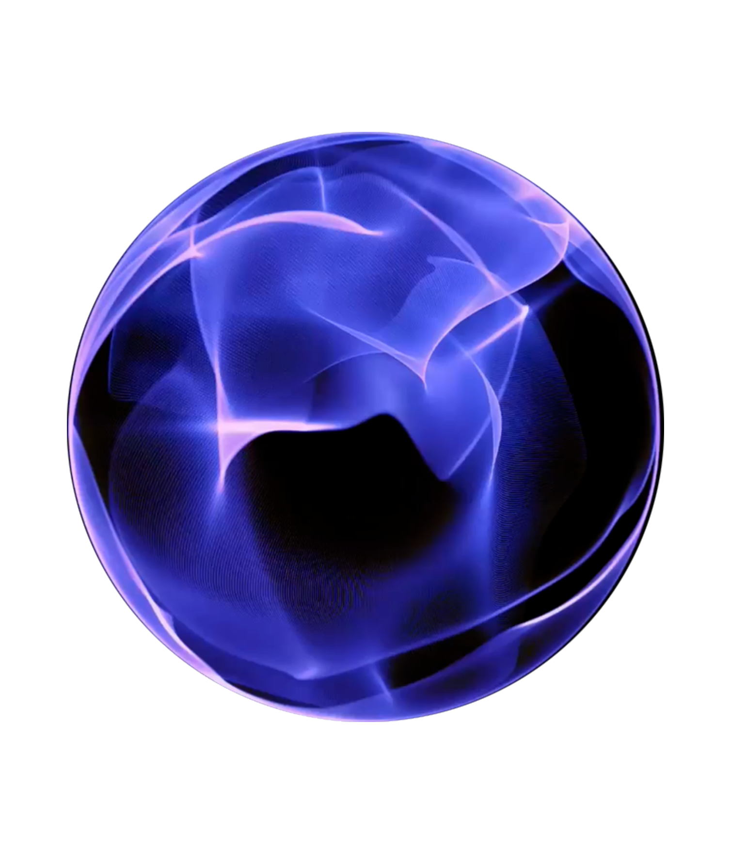 Deep indigo spherical waveform representing 35 Hz Delta Binaural Beats, symbolising memory formation, problem-solving, and cognitive strengthening