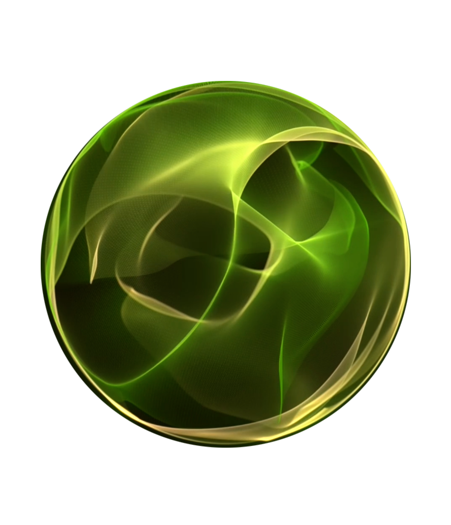Golden yellow spherical waveform representing 6 Hz Delta Binaural Beats, symbolising access to the subconscious mind, visualisation support, improved memory, and reduced anxiety