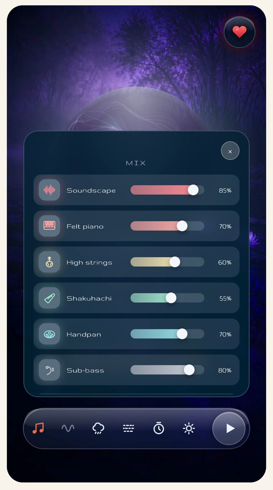 Customise your soundscape