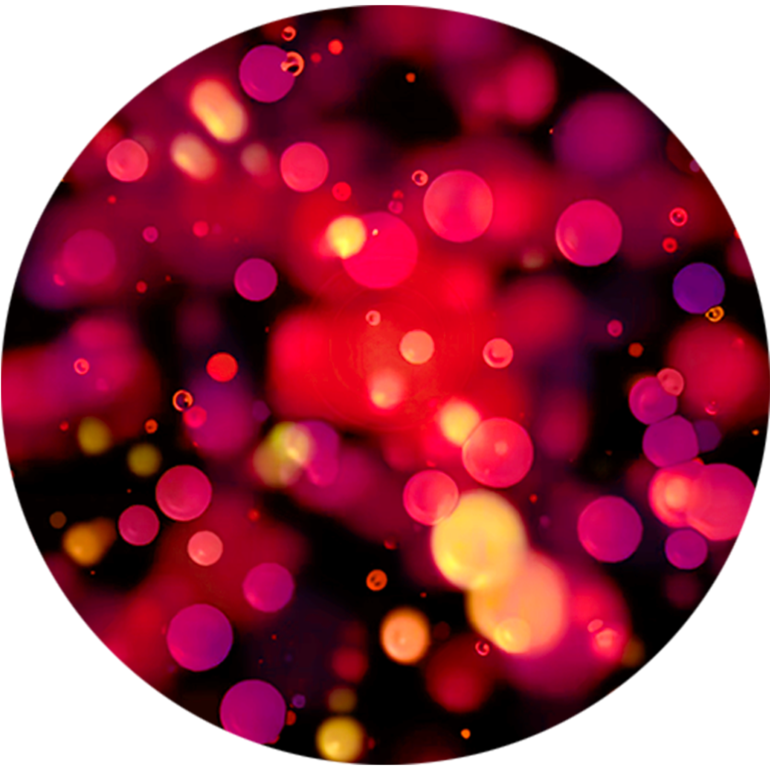 Rich red sphere with a deep, enveloping texture representing Red Noise, symbolising grounding, oceanic rumble, and a sense of inner stillness